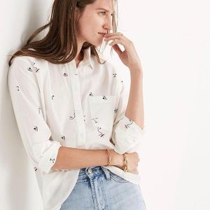 Madewell Making Faces Button Down Size XS